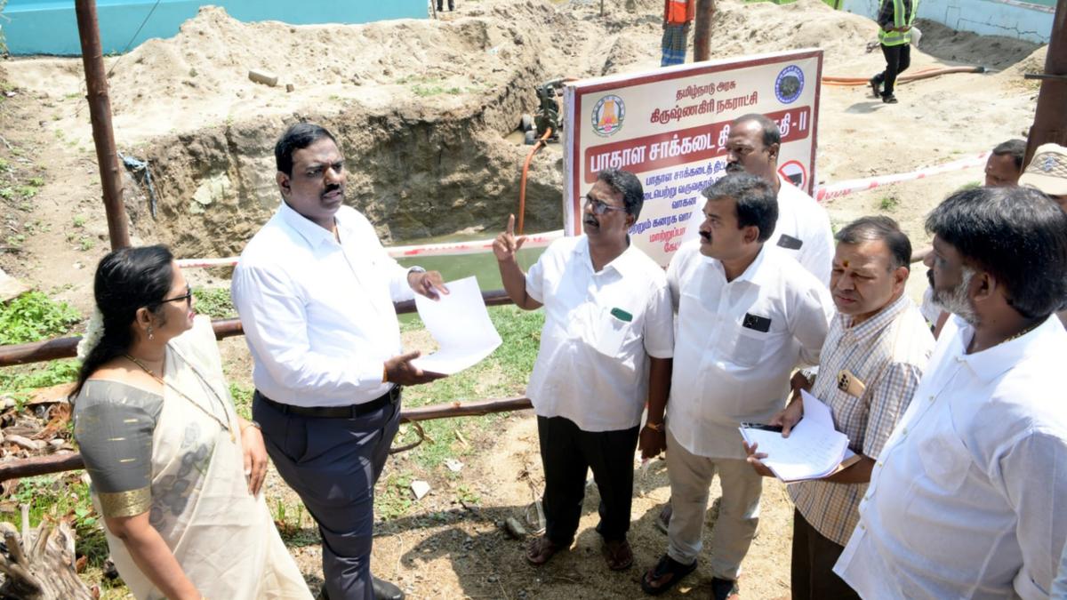 Krishnagiri Collector calls for speedy completion of UGD Phase II works
