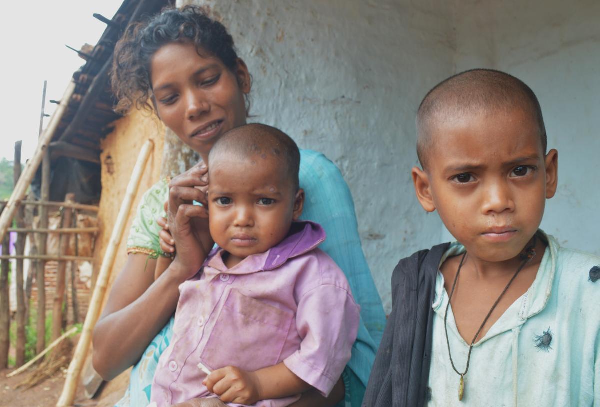 Konda Reddi tribal woman is expecting her fourth child in September.