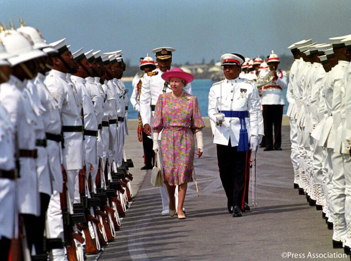 File photo: Queen Elizabeth II visiting Nassau, Bahamas in 1994