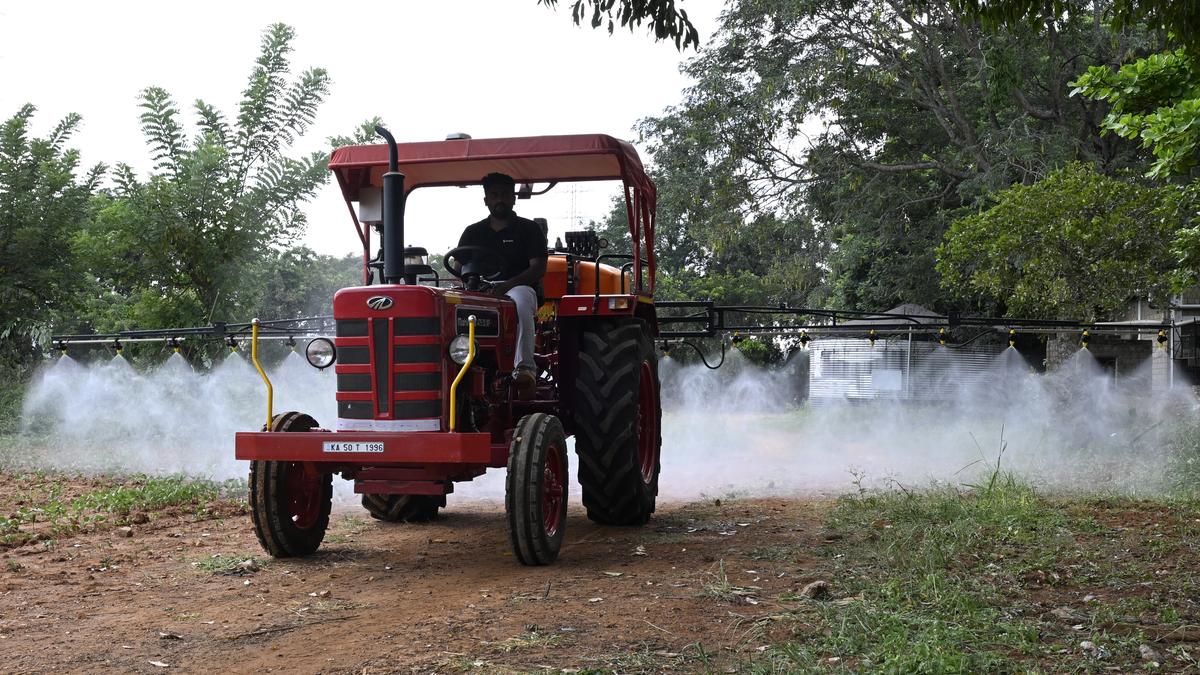 Integrating AI into farm machinery, this semi-automated tractor by UAS-B reduces driver’s role to a minimum