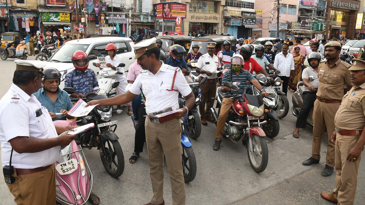 Police distribute pamphlets against drugs The Hindu