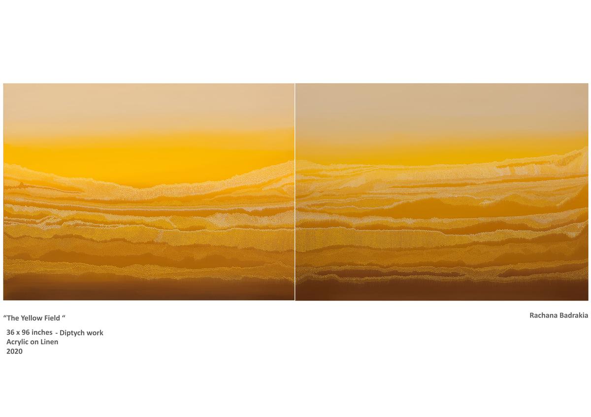 Rachana Badrakia’s impressions of the twilight sky through endless fields