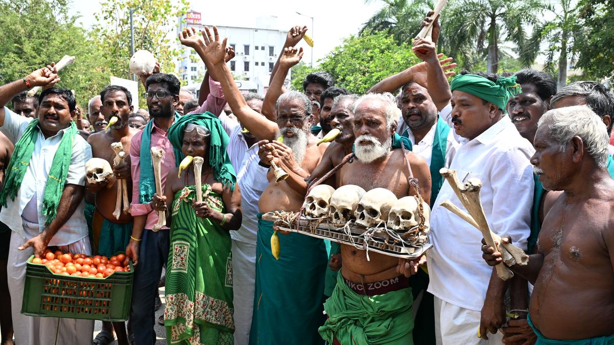 Farmers stage protest demanding legal guarantee for minimum support price