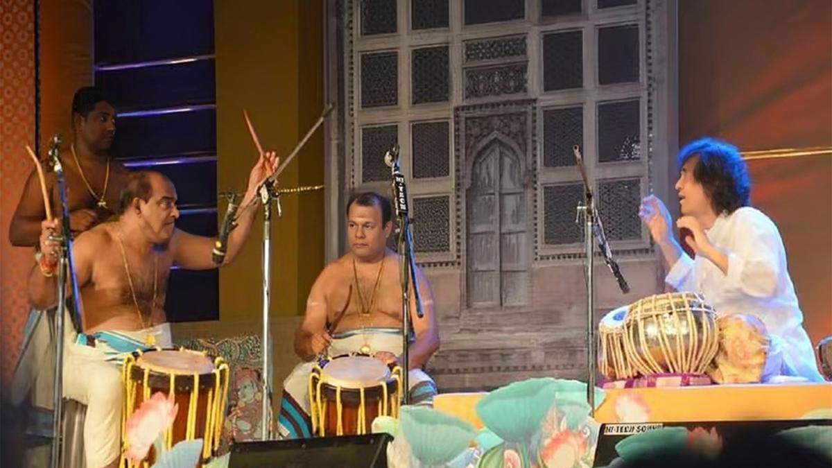 Ustad Zakir Hussain held Kerala’s traditional percussion culture in high esteem, says veteran percussionist Mattannur Sankarankutty Marar