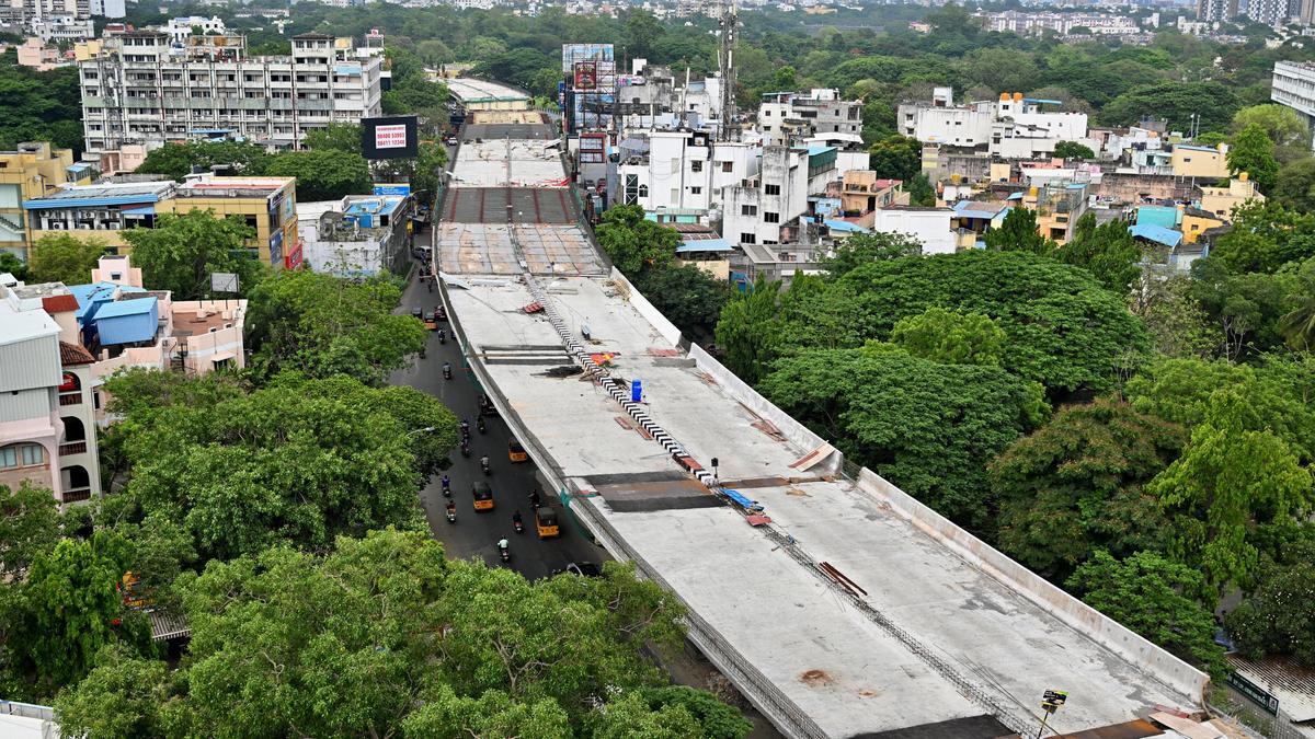 68% of flyover on Anna Salai completed despite delays due to war, labour shortage