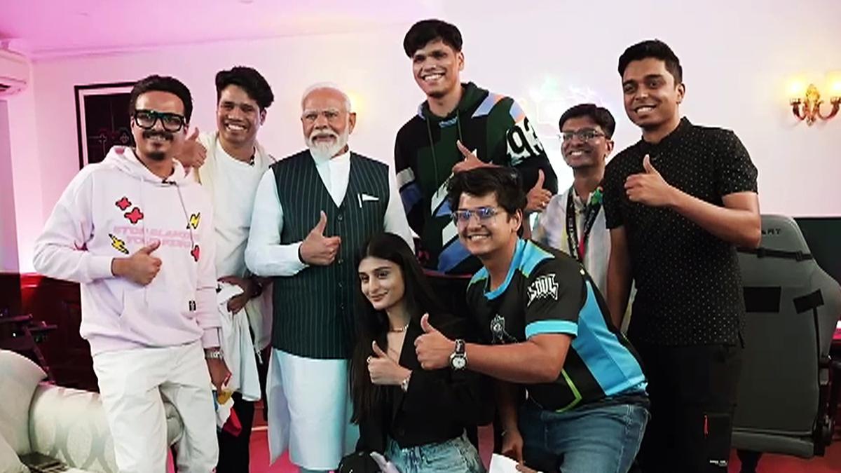 PM Modi interacts with gaming influencers