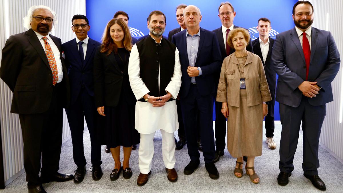 Rahul Gandhi holds talks with European Parliament members in Brussels - The  Hindu