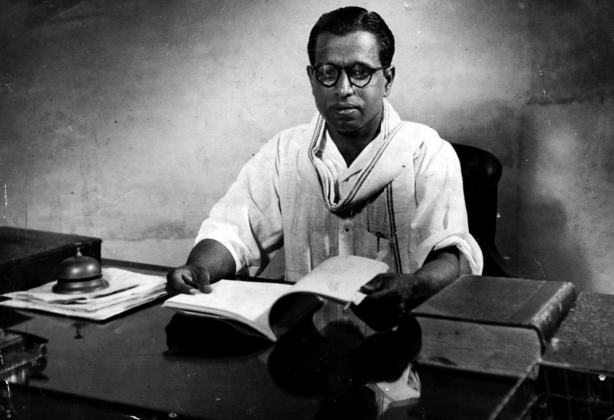 Kalki at his writing desk. Kalki at his writing desk.