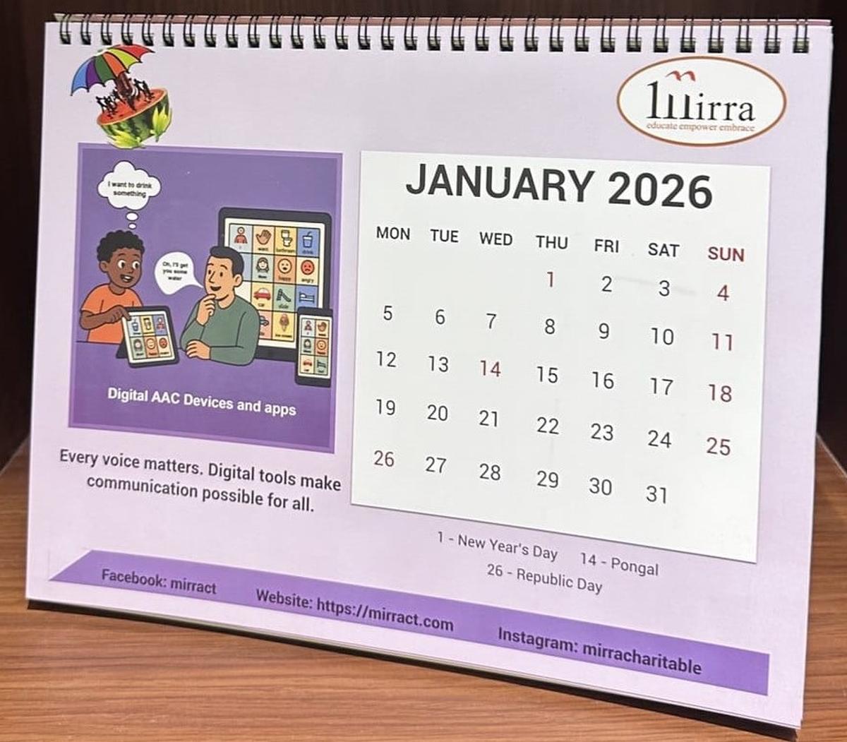 thehindu.com - The Hindu Bureau - A student-designed 2026 calendar celebrates creativity and inclusion