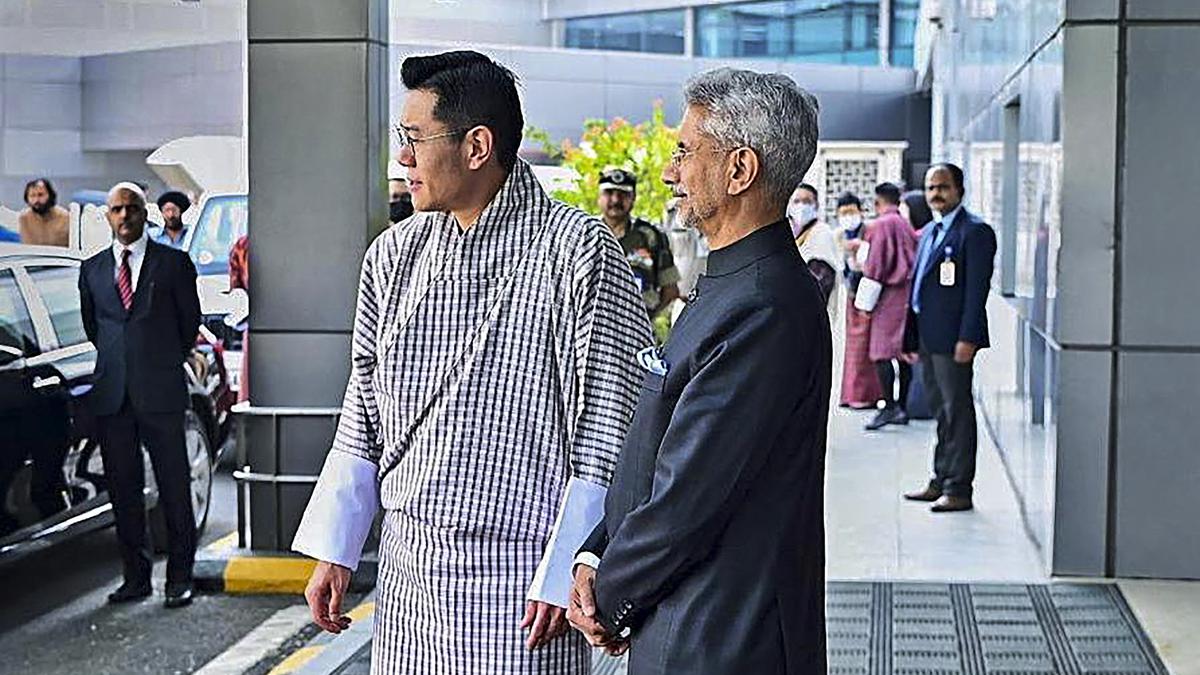 EAM Jaishankar receives Bhutan King at Delhi airport