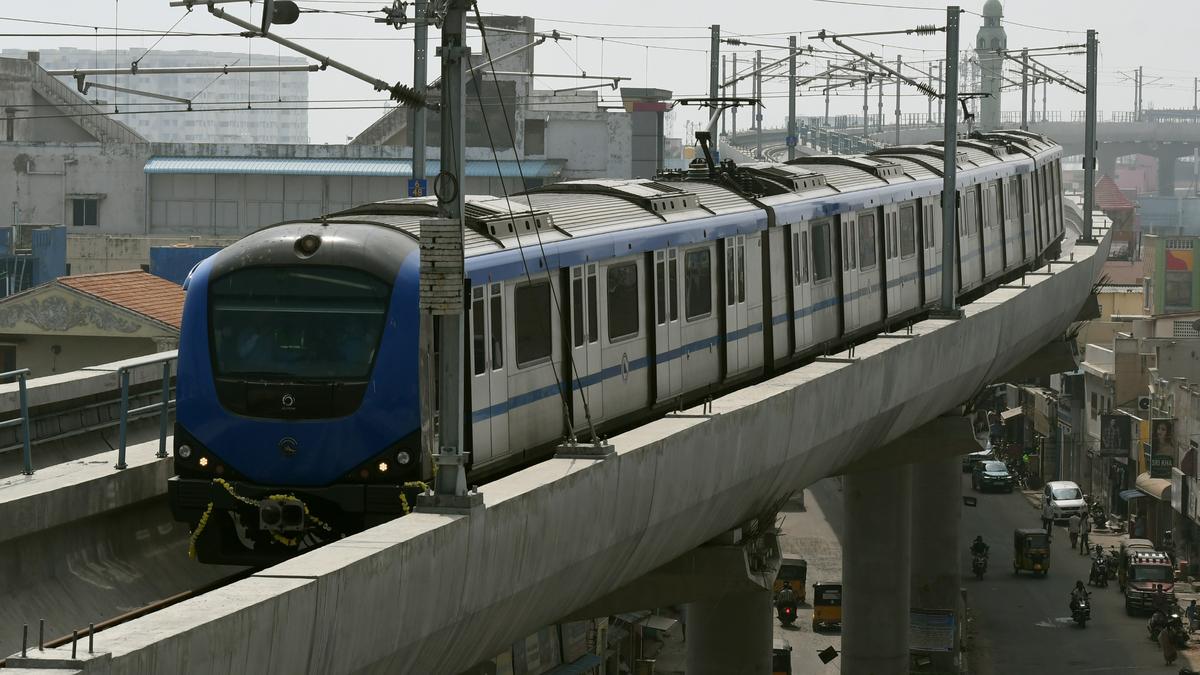 Metro Rail train suffers minor derailment at Tondiarpet station on Phase I Extension last month