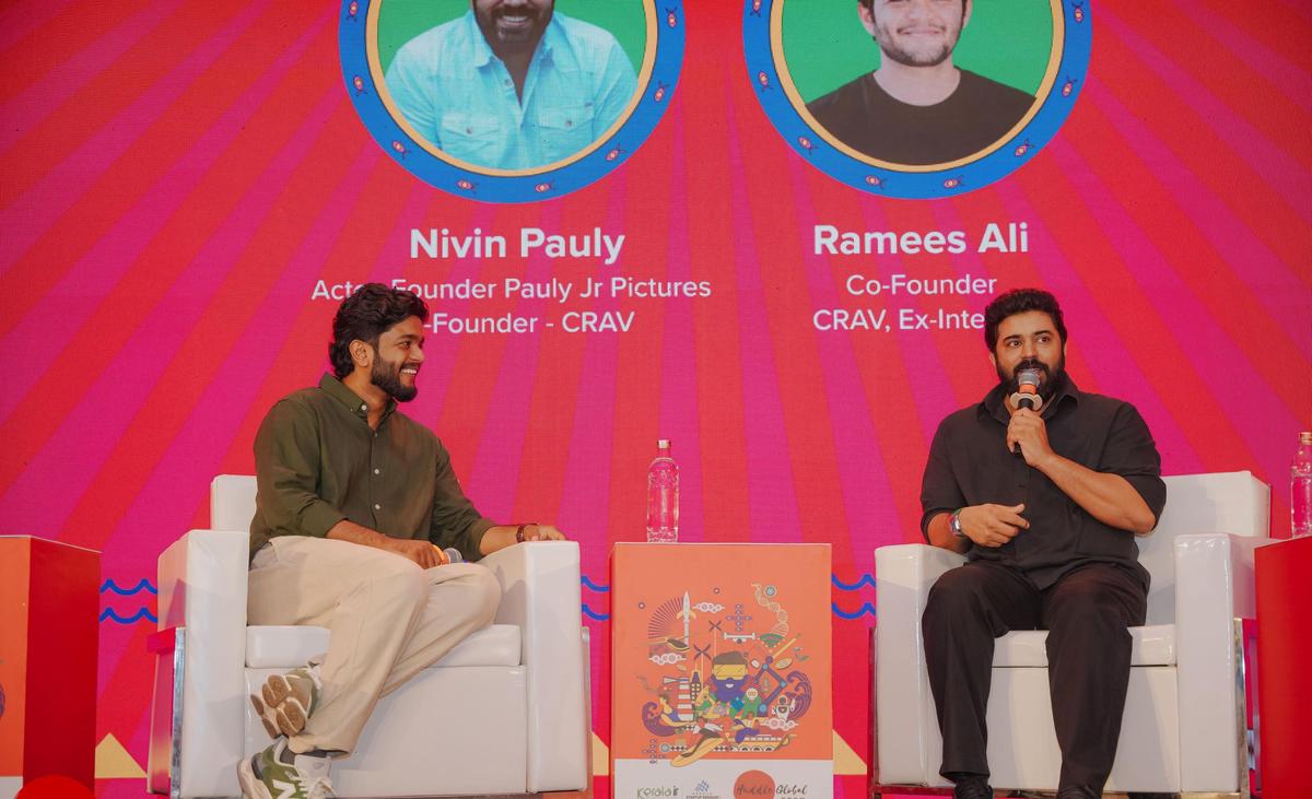 Ramees Ali with actor Nivin Pauly at Huddle Global in Thiruvananthapuram