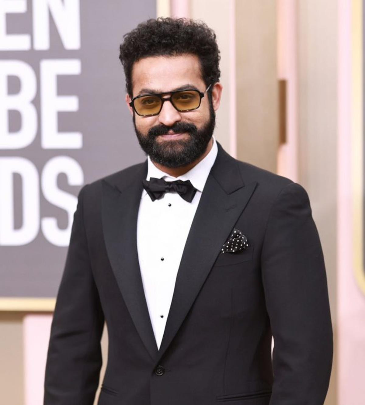 NTR Jr. on the Golden Globes red carpet in Los Angeles, January 2023.