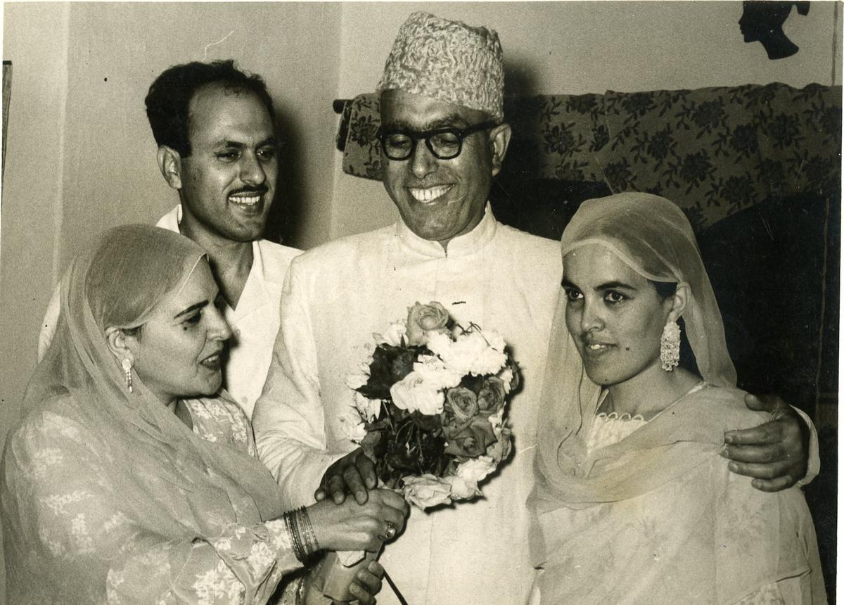 Sheikh Abdullah with his family.