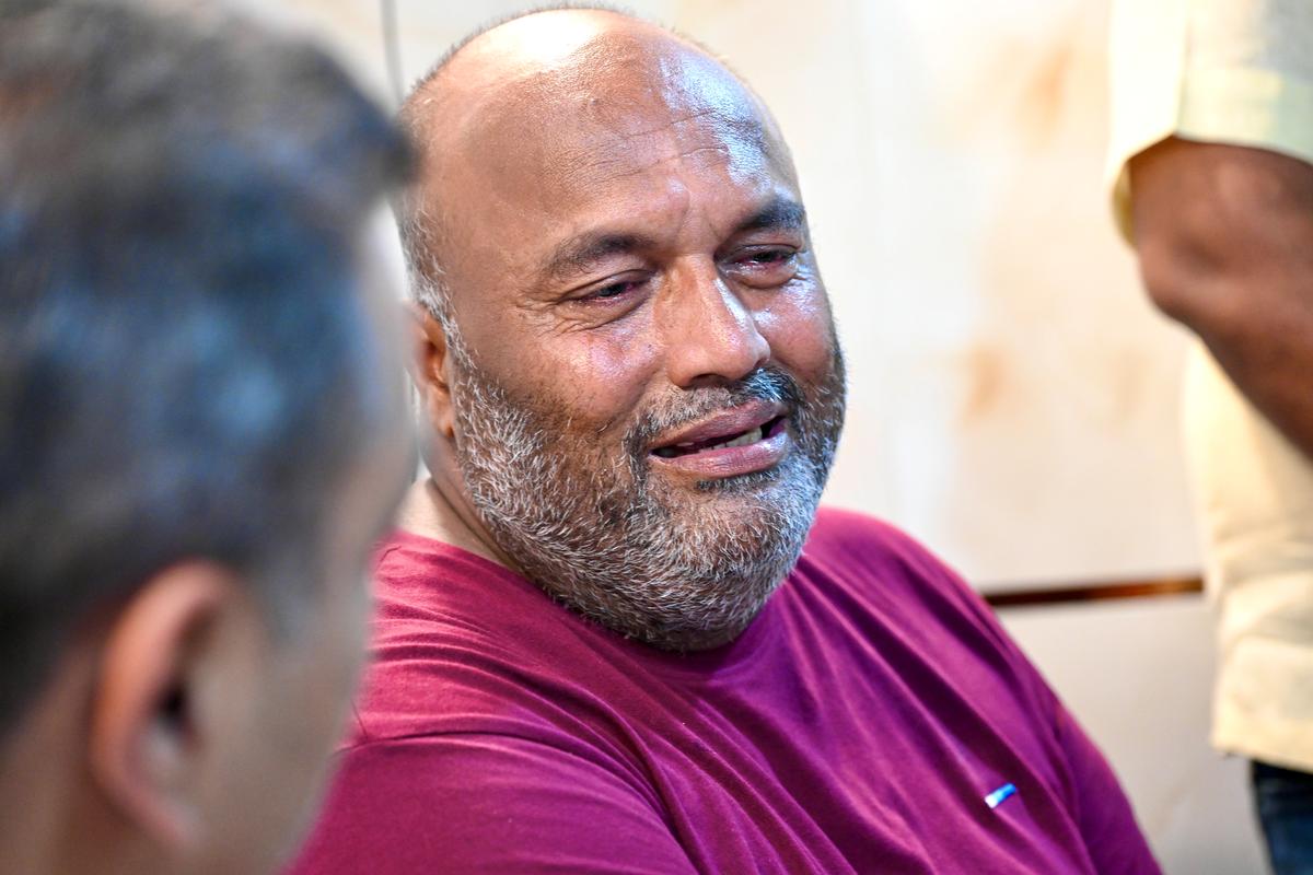 Kaveri Nakhwa’s husband Pradeep Nakhwa at his residence in Worli Koliwada. 