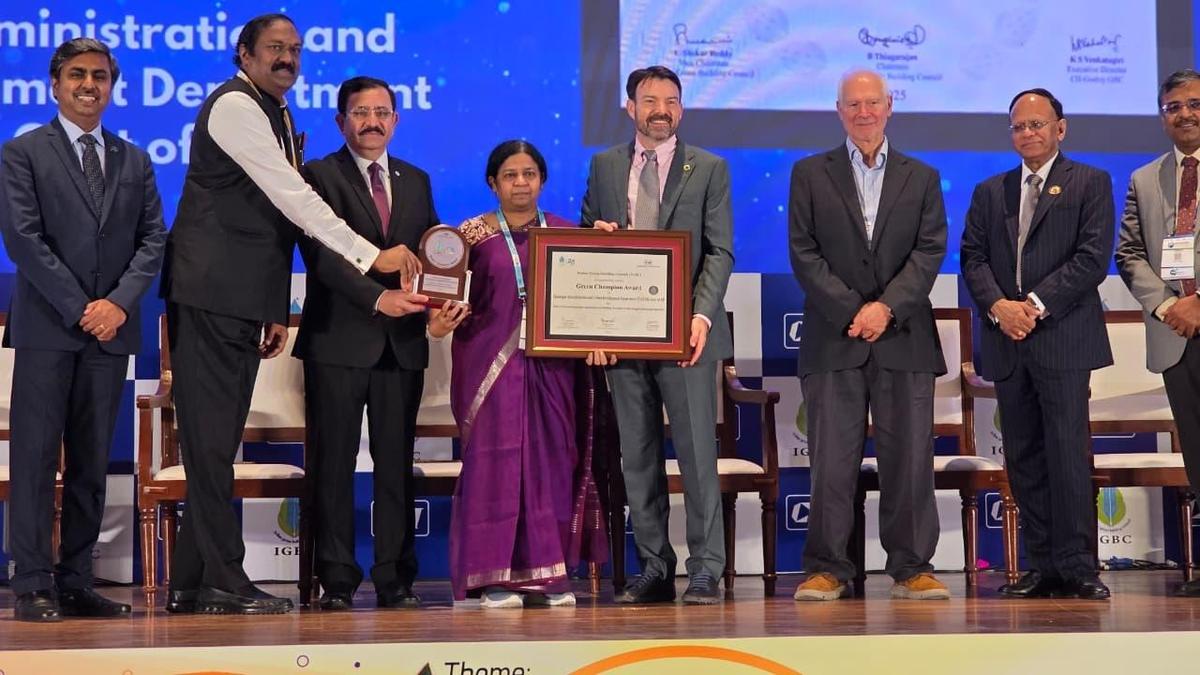 A.P. bags IGBC Green champion award for leadership in sustainable development