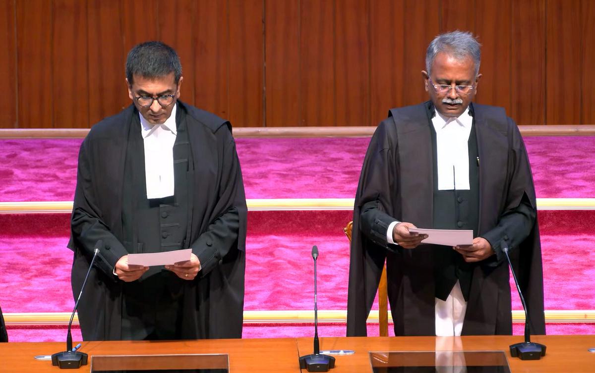 Supreme Court gets two new judges; CJI Chandrachud administers oath of