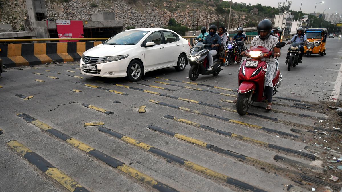 A traffic calming measure that is driving motorists up the wall in Hyderabad