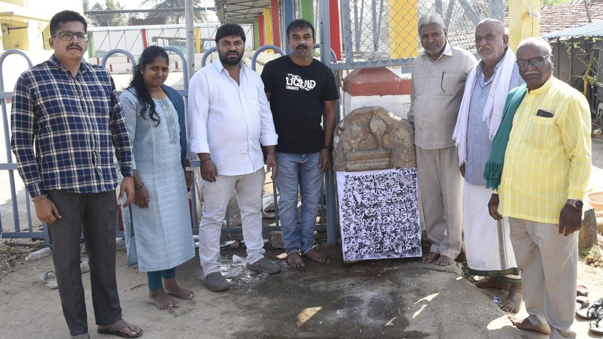 12th century multi-lingual inscription of Hoysala period found at Pandavapura in Karnataka