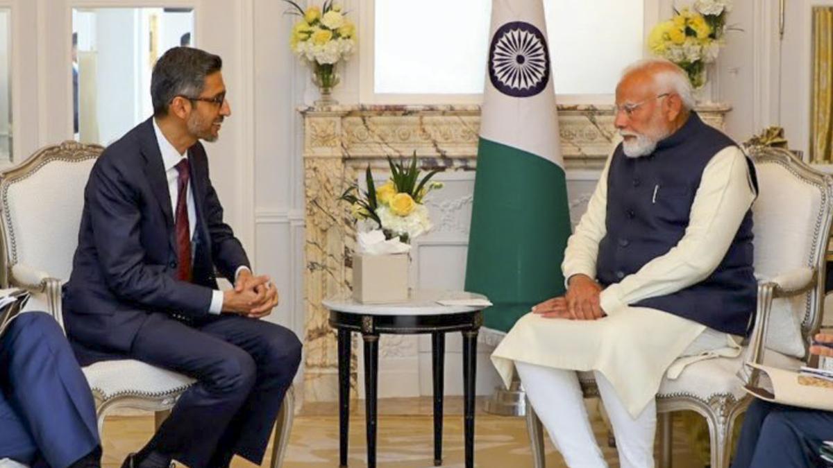 PM Modi meets Sundar Pichai in France, discusses 'India’s digital transformation’