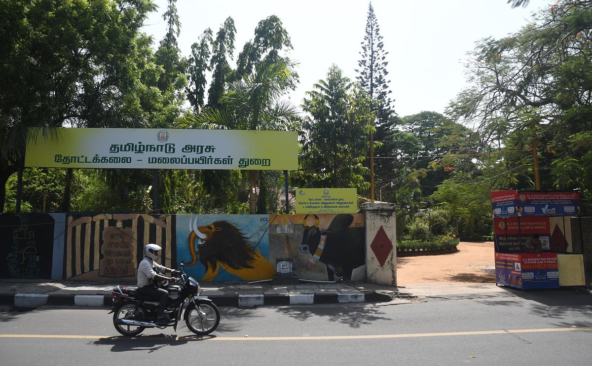A view of the Department of Horticulture and Plantation Crops. 