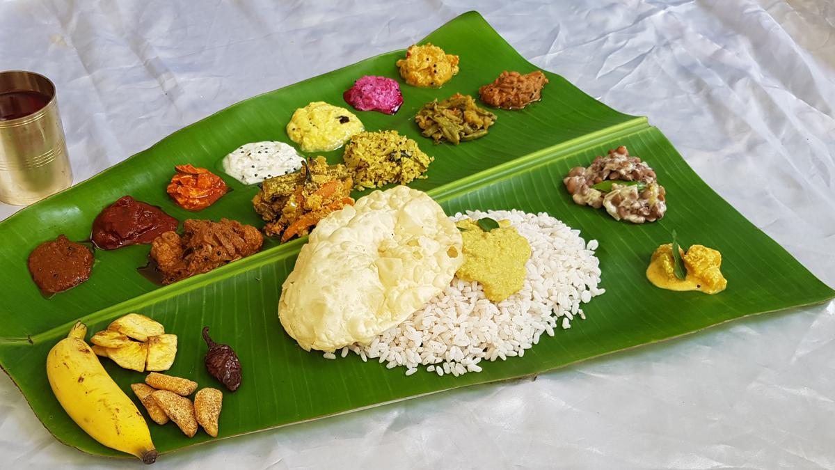 How to serve a sadya in the traditional way for Onam