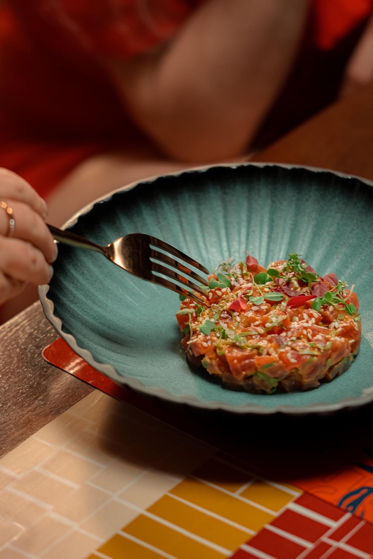 The spicy maguro