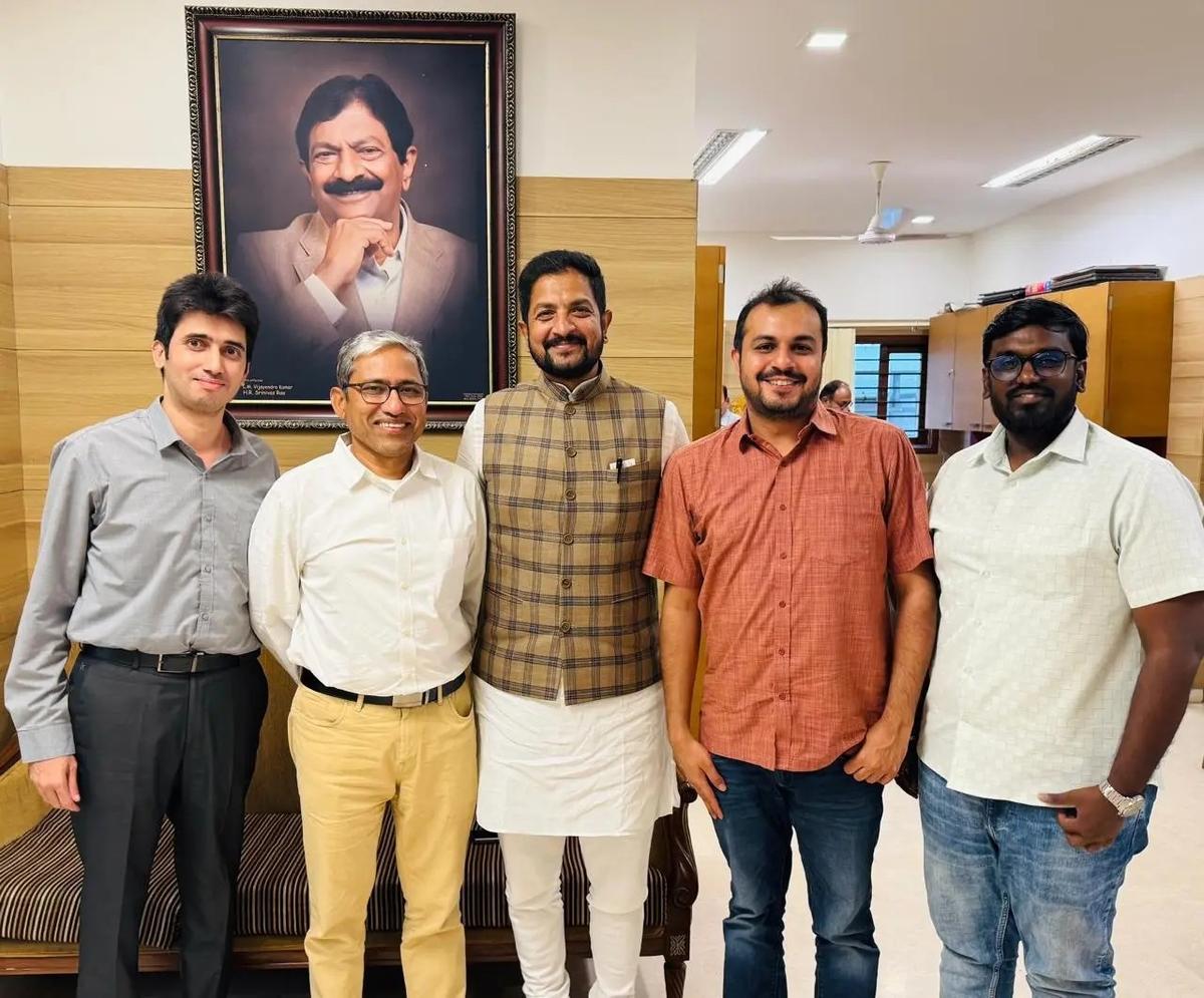 Belagavi Technology Companies Association (BeTCA) members met Sharat Bache Gowda, chairman, KEONICS, at Bengaluru.