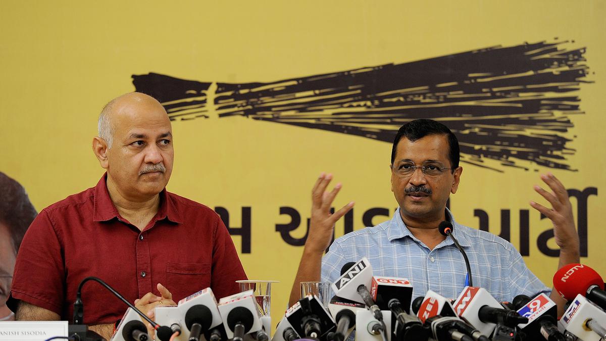 Delhi Chief Minister Arvind Kejriwal and Deputy CM Manish Sisodia slam BJP in Gujarat