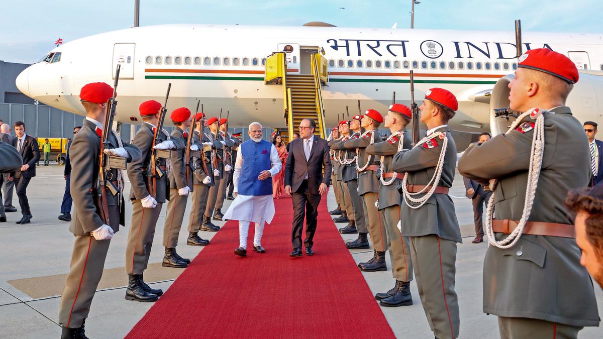 Narendra Modi arrives in Austria, first visit by an Indian Prime Minister in over 40 years