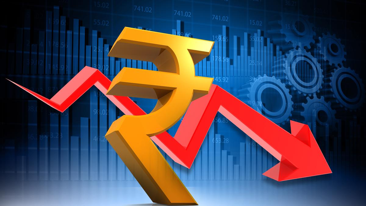 Rupee weakens by 56 paise to settle at 93.39 against U.S. dollar