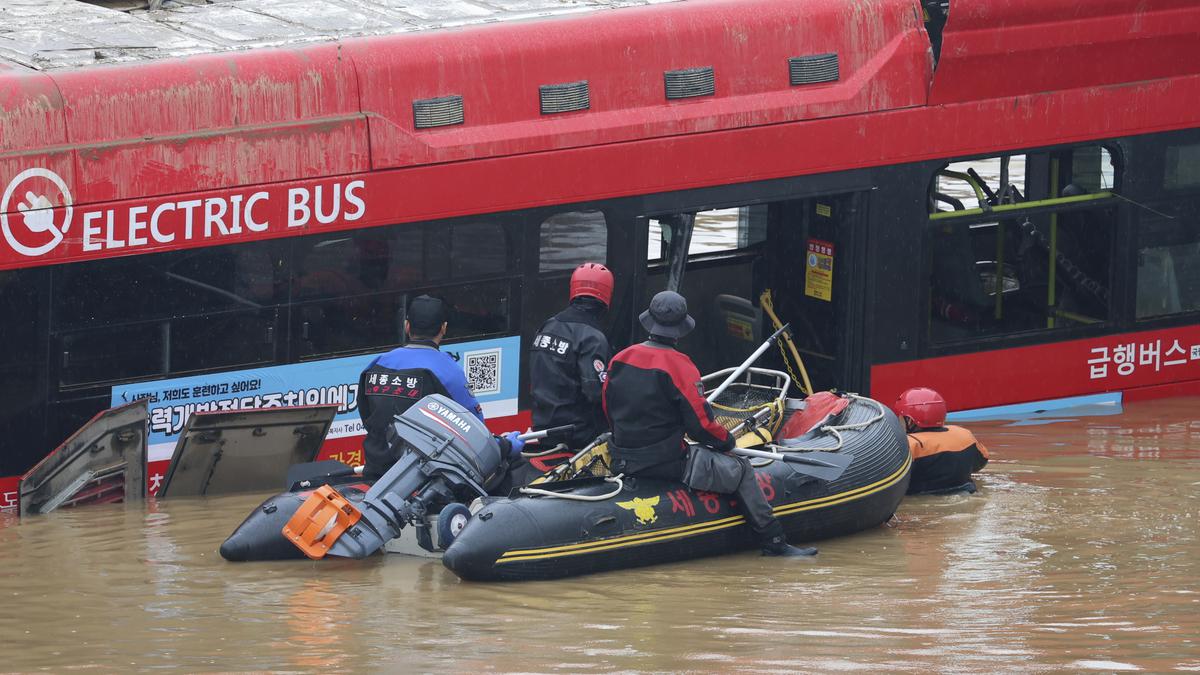 South Korea's death toll from destructive rainstorm grows to 40 as workers search for survivors