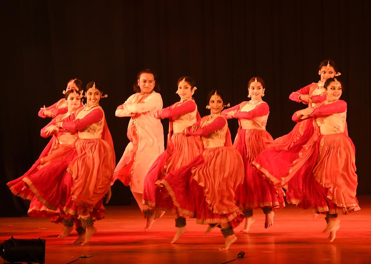 The group choreography stood out for the synchronised formations and colourful costumes.