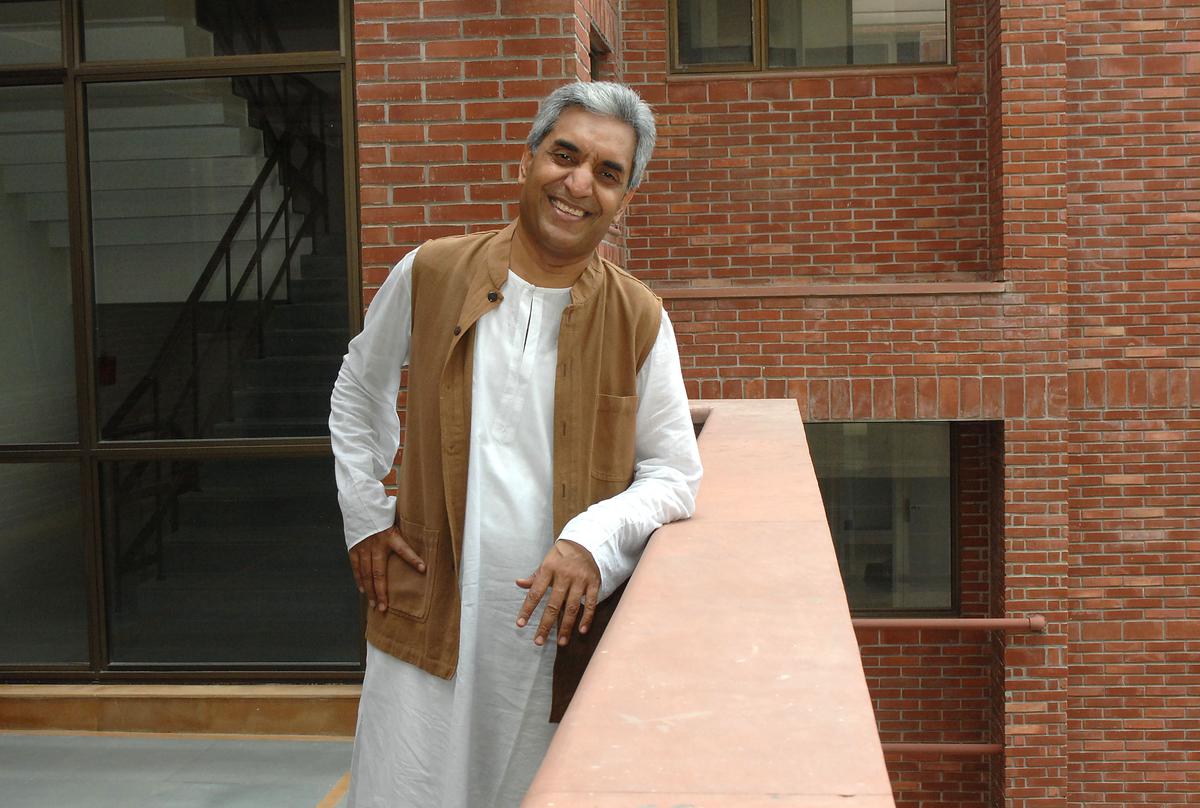 Senior Hindustani vocalist and principal of Gandharva Mahavidyala, Pt. Madhup Mudgal, n New Delhi on July 22, 2008. 