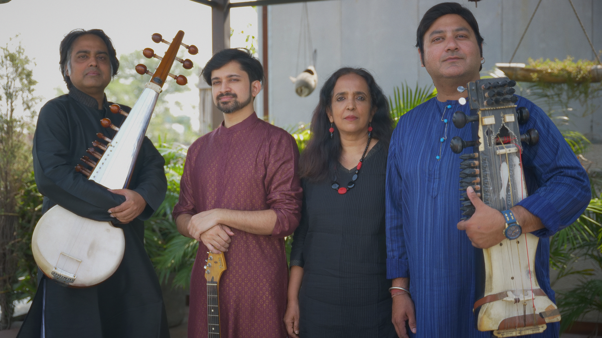 Sumangala Damodaran with members of Antara