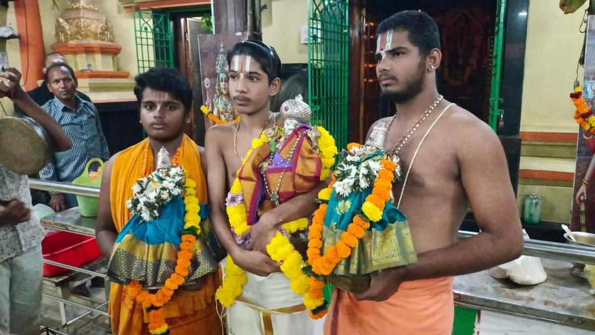 Devotees offer special prayers at Sri Kalyana Venkateswara Swamy temple in Srikakulam