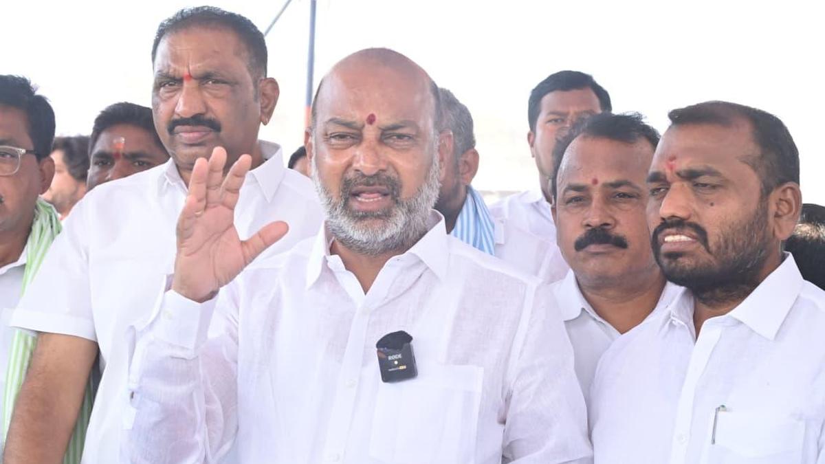 Bandi Sanjay accuses Revanth Reddy of trying to shield tainted BRS leaders in ‘Kaleshwaram project scam’