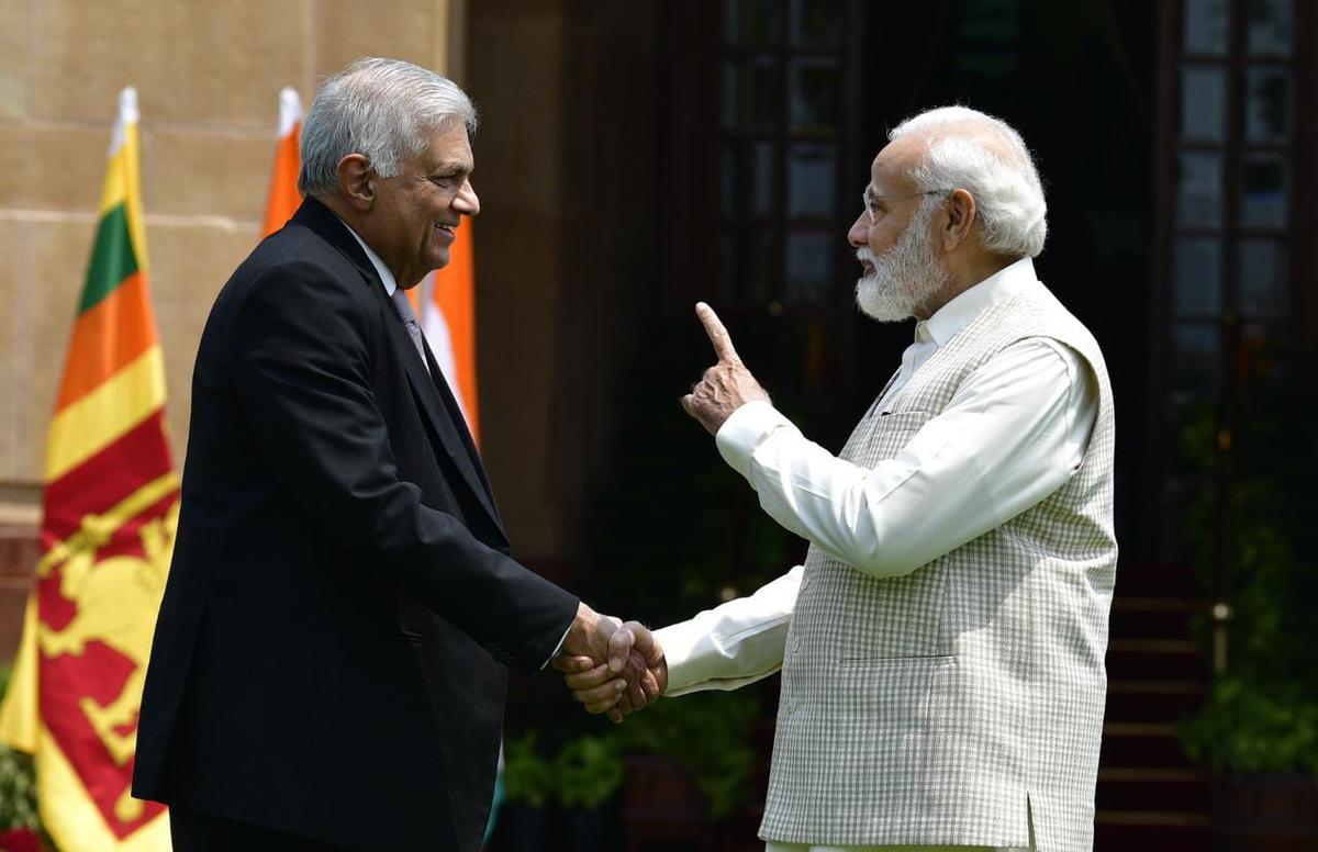 PM Modi raises aspirations of Tamils with Sri Lankan President Ranil Wickremesinghe - The Hindu