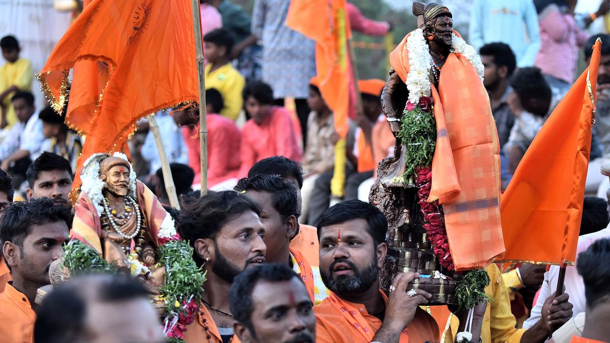 BJP leaders and cadre lead Shivaji Jayanthi celebrations in Hyderabad 