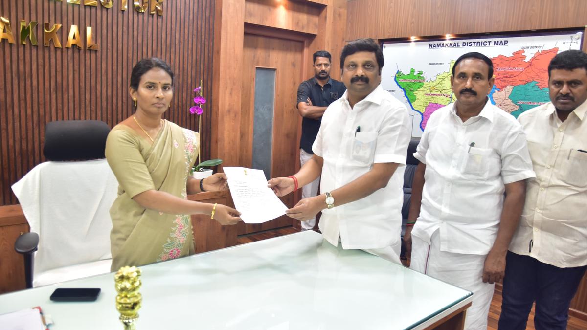 Karur stampede: DMK MP submits petition seeking compensation for four TVK cadres in Namakkal
