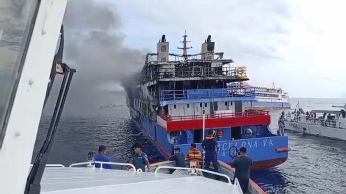 Indonesian passenger ferry catches fire at sea, killing at least 5
