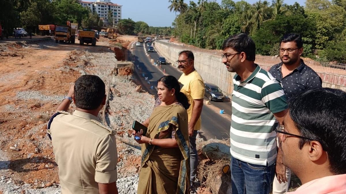Provide makeshift bridge for pedestrians at Santhekatte Junction grade separator worksite, DC tells NHAI