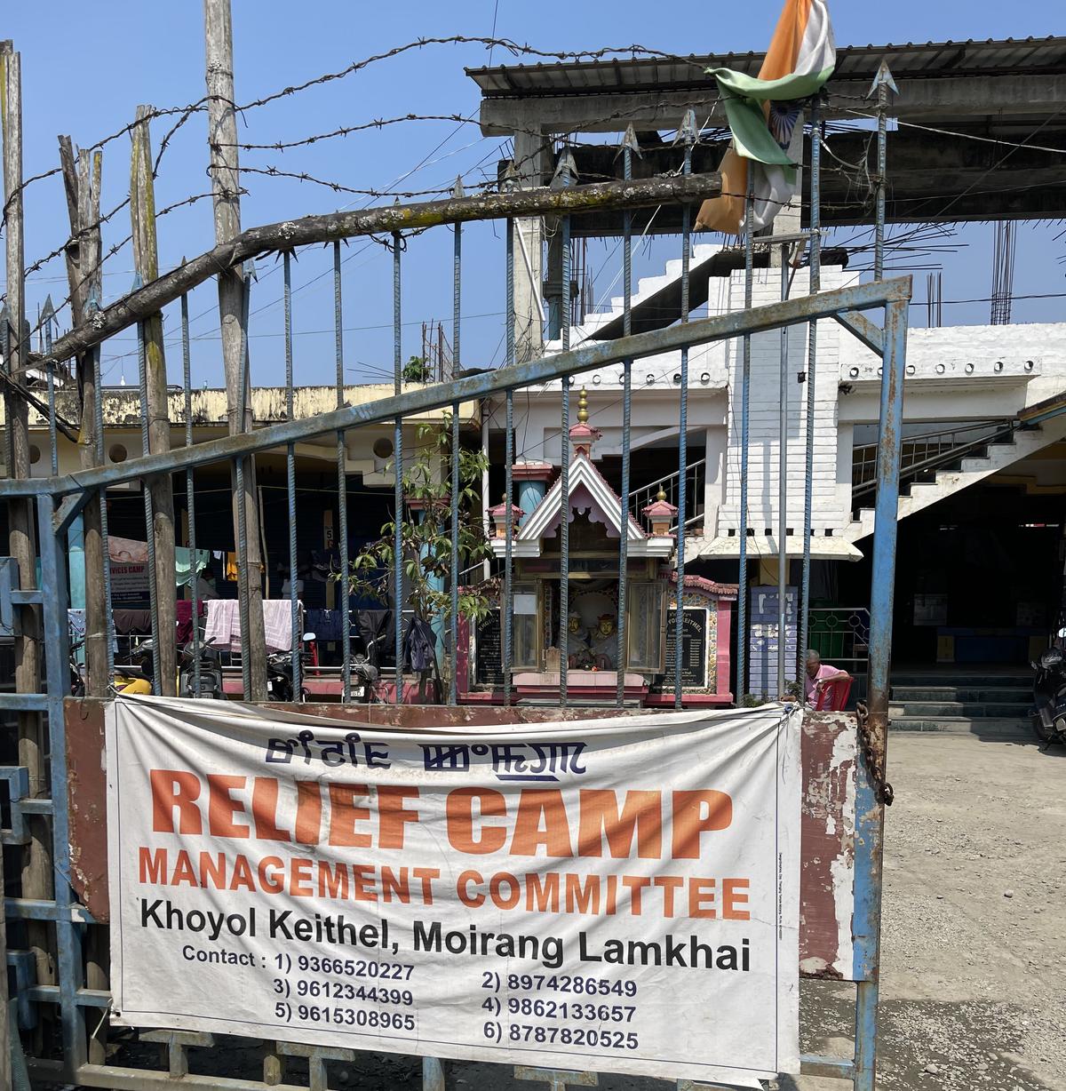 A relief camp at Moirang, Bishnupur.