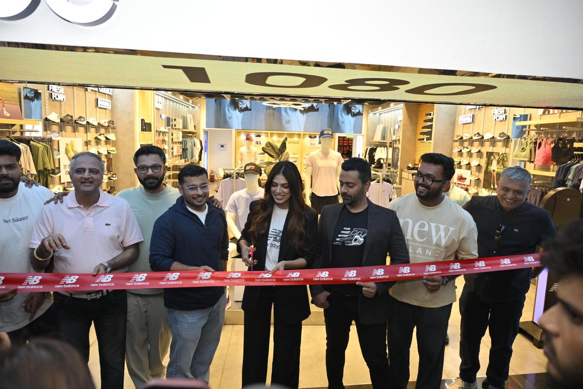Malavika Mohanan inaugurates the New Balance store in Express Avenue, Chennai