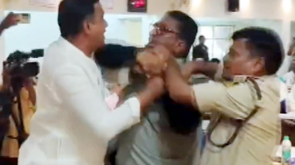 Karnataka Development Programme meeting disrupted after clash between BJP MLA and Congress MLC in Bidar