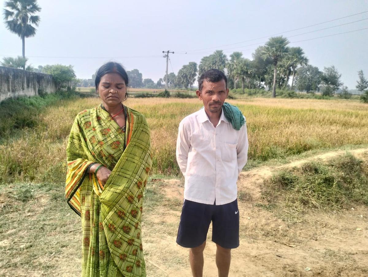 Suchit Yadav, 38, and Kusum Devi, 35, lost their son Ankush to celebratory firing in Thallu Bigha village in Ghoshi block in Jehanabad district, Bihar. Suchit Yadav, 38, and Kusum Devi, 35, lost their son Ankush to celebratory firing in Thallu Bigha village in Ghoshi block in Jehanabad district, Bihar.