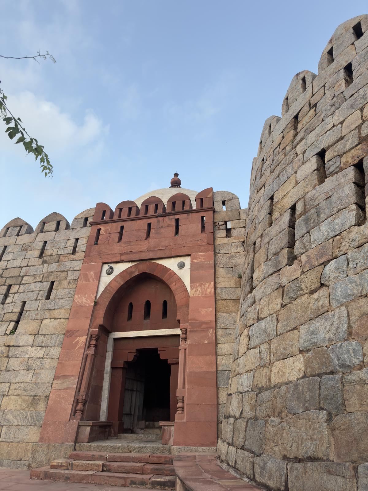 A view of the Tughlaqabad Fort A view of the Tughlaqabad Fort