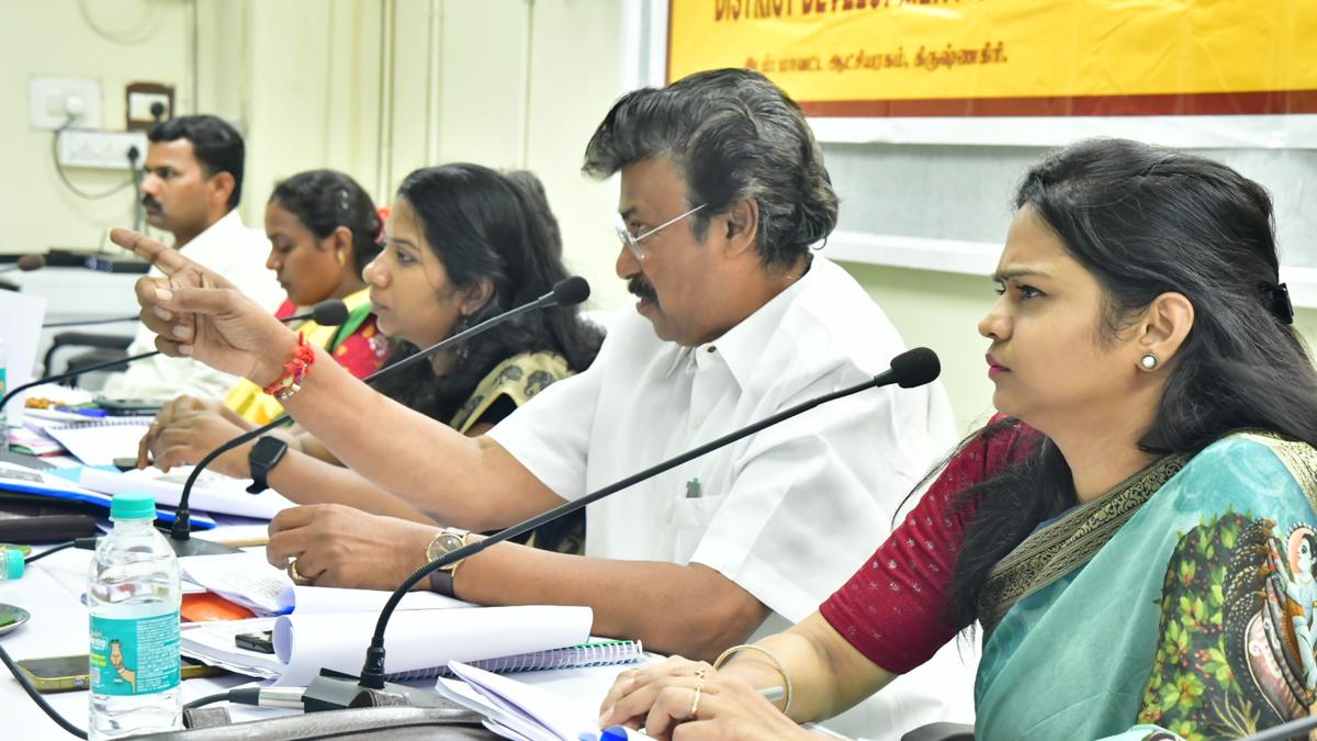 District Development and Coordination committee meeting held in Krishnagiri