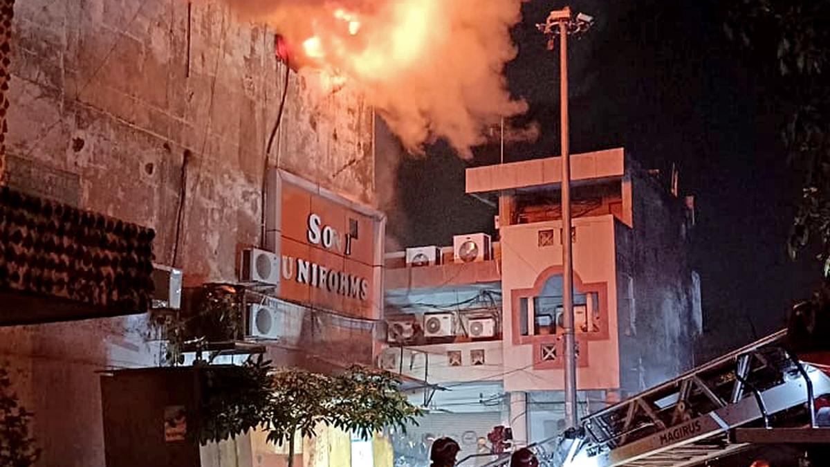 Fire at Mayur Vihar building burns down three shops