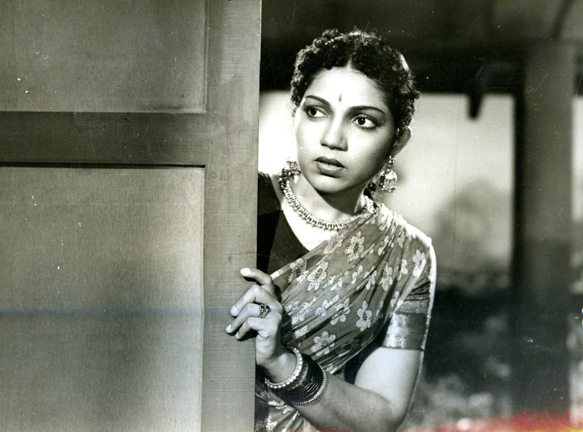 P. Bhanumathi in the Hindi film ‘Mangala’ P. Bhanumathi in the Hindi film ‘Mangala’